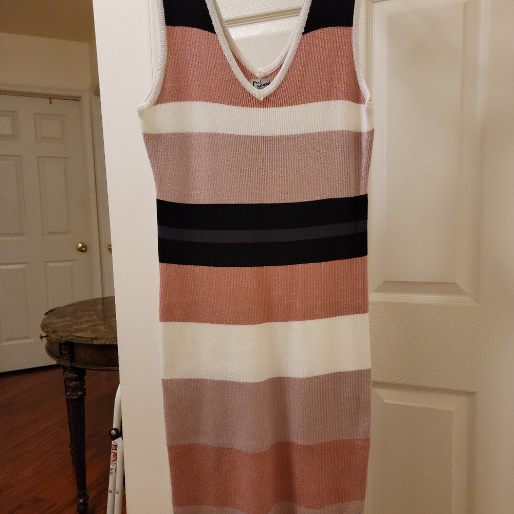 Sleeveless sweater dress